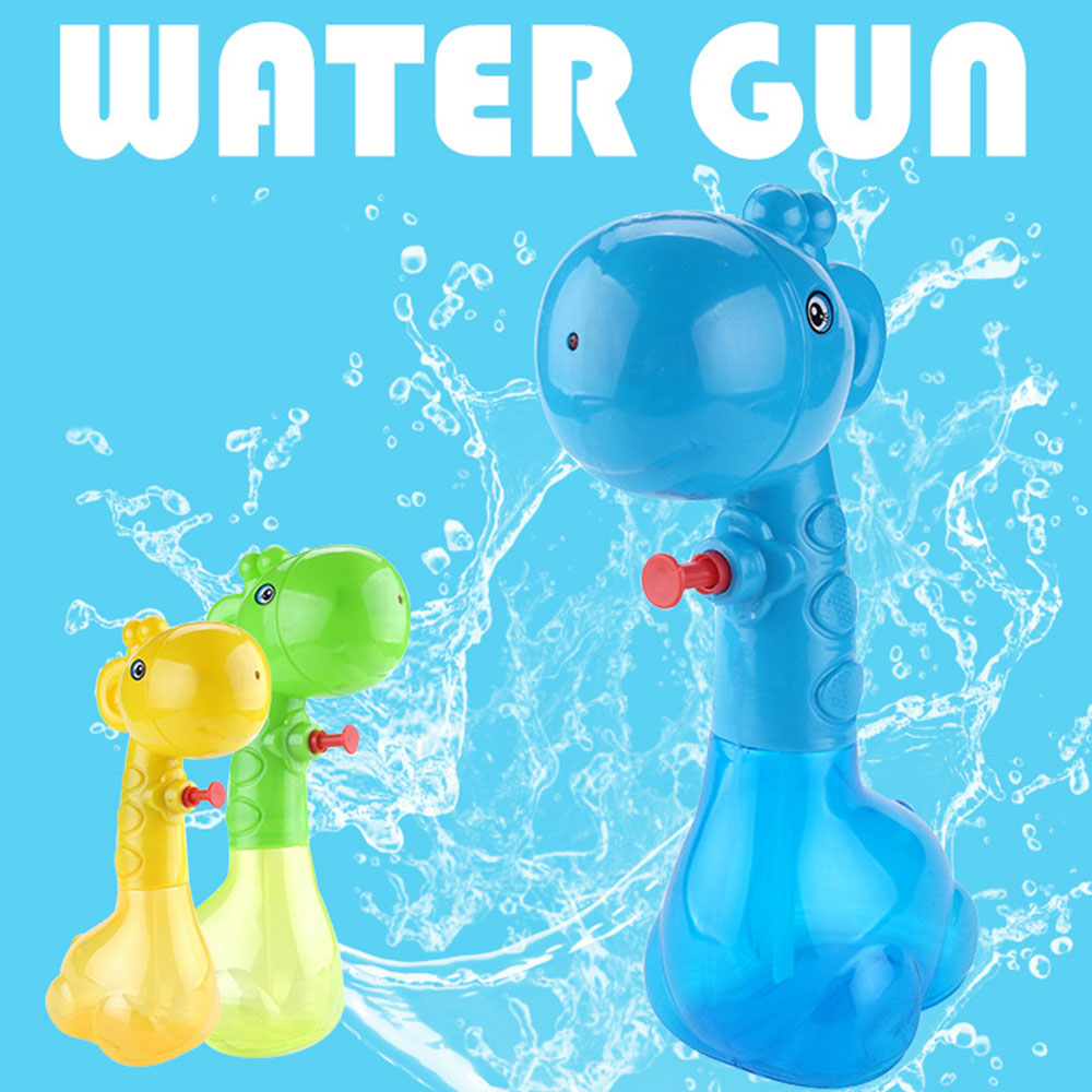 Children Mini Cartoon Giraffe Water Gun Toy for Kids Adult Squirt Toy for Swimming Pools Party Outdoor Beach Sand Water