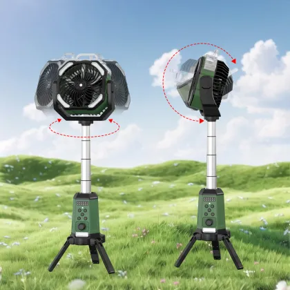 Double Leaf Camping Spray Fan