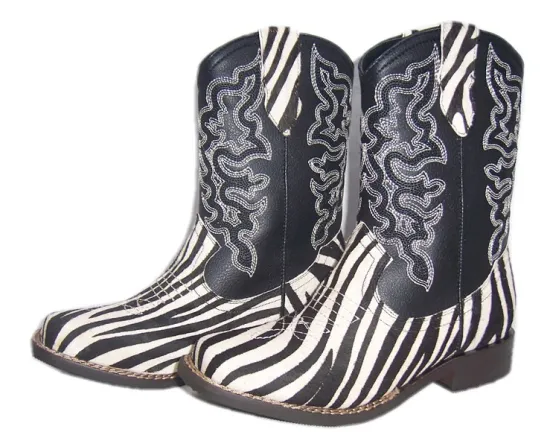 New Design Fashion Comfortable Black Rubber Outsole Factory Price Casual Genuine Leather Wholesale Cowboy Boots for Outdoor