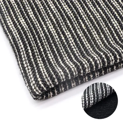 High-Quality Double-Face Fleece Tweed Fabric