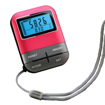 Podómetro USB recargable con luz de fondo con 7 días memoria usb podómetro