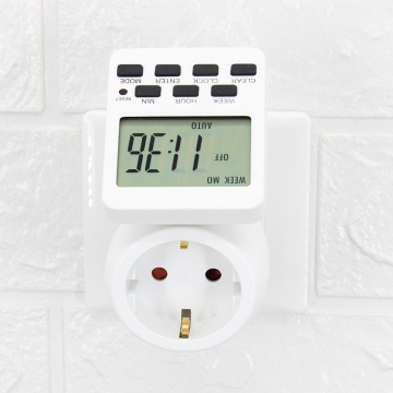 Slimme digitale LCD -display programmeerbare timer -schakelaar