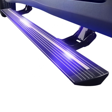 บอร์ดไฟ LED สีน้ำเงินหรือสีขาวขั้นตอนสำหรับ BMW X5 Electric Side STEP 2014-2022 Running Board