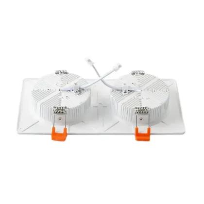 LED Downlight Die-Casting Aluminium Square Double Head Recessed Indoor Lighting