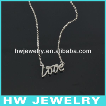 Silver Love Necklace HWNE90218