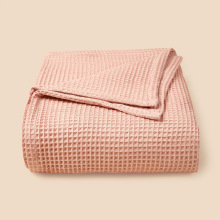 soft cotton waffle wrap blanket for baby newborns