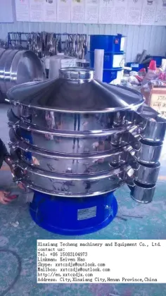 rotary vibrating screen for titanium ore