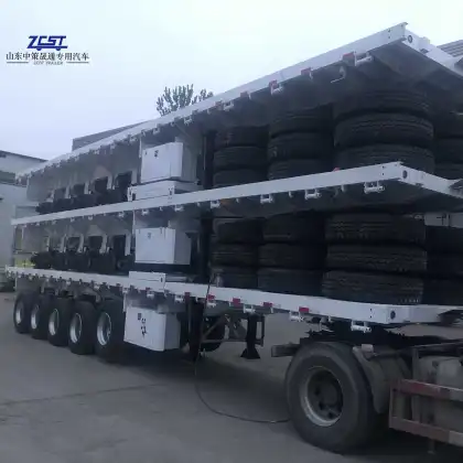 China Brand 40-ton Flatbed Semi-Trailer - New Design Cheap Utility Truck Trailer