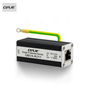Cat6 Ethernet Lightning Arrester - RJ45 Single Network Lightning Protection Device 1000M Surge Protector