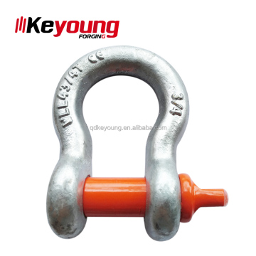 China Factory Wholesale Stainless Steel D Shackle G209 Galvanized Anchor Shackle Bow Shackle