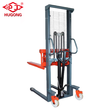 2T hand hydraulic stacker manual forklift