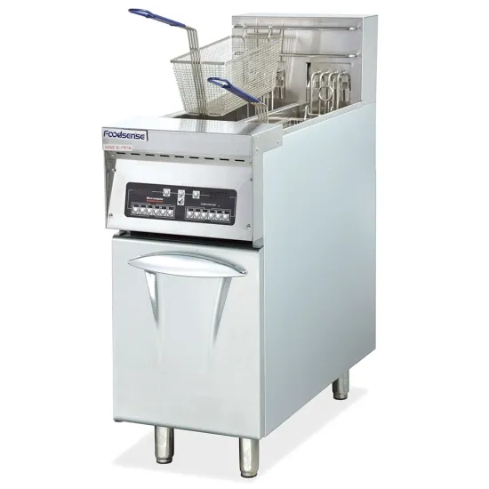 Vertical Chips Fryer Electric 2 Tank Computer Fryer with Oil Filter Cart (2-basket)