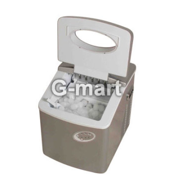 Portable Ice Maker in silver color