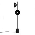 SK-4929 Black minimaliste Black Round Couvre E27 Lampadaire E27