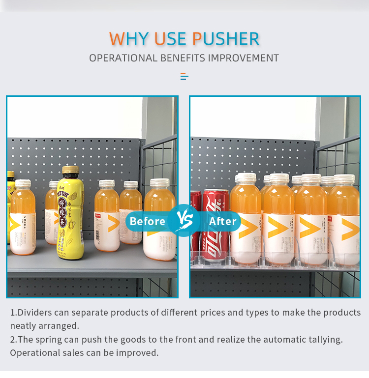 Adjustable C-store Display Rack And Tobacco Shelf Pusher, High Quality ...