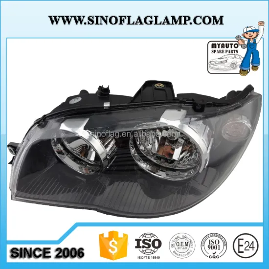 Black Head Lamp for FIAT PALIO 2006 R 51754471 L 51754472