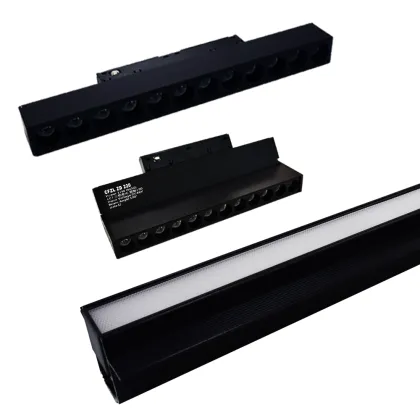 Hot Sale Magnetic LED Light with Magnetic Track Rail Aluminum Recessed Track Lighting