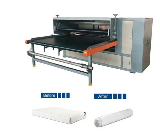 Mattress packing machine with simple operation