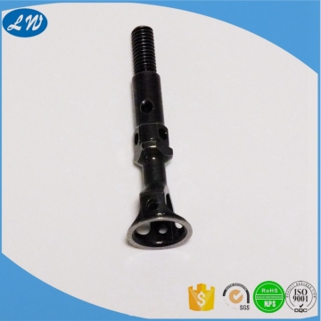 Black anodized aluminum airplane accessories parts