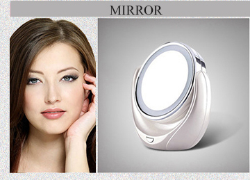 2015 new design High quality wall mounted style LED light makeup mirror for gift items