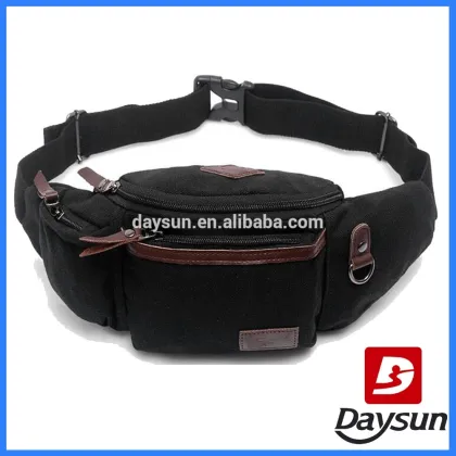 Canvas waist bag men running waist bag