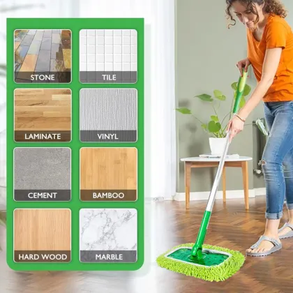 SEQ Reusable Microfiber Mop Pads for Swiffer Sweeper Mop Head Replacement
