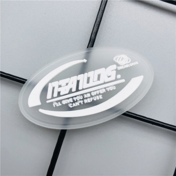 Custom Transparent Rubber Logo Patches and Tags