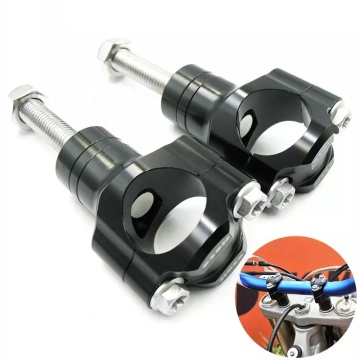 Motorcycle Handlebar Clamp CNC Aluminum Alloy Bar Clamps 28mm or 1 1/8" For  HandleBar Riser