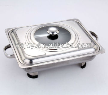 Stainless Steel Square Charfing Dish