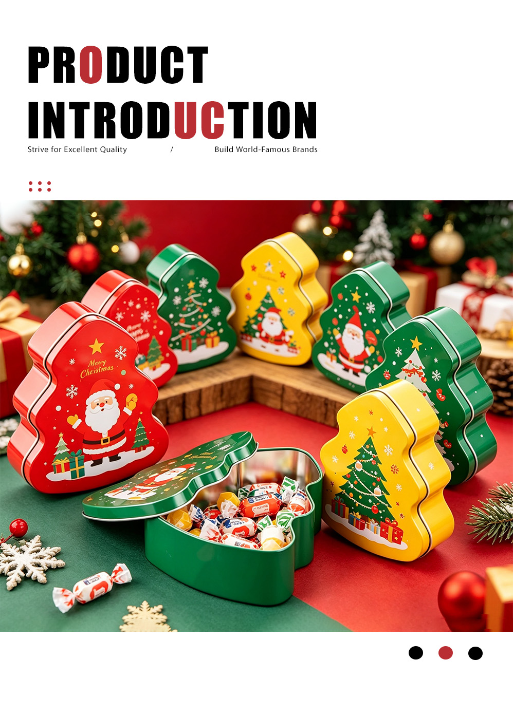 3. Жестяная коробка для елки особой формы — X. 3-Special‑shaped Christmas tree tin box-X