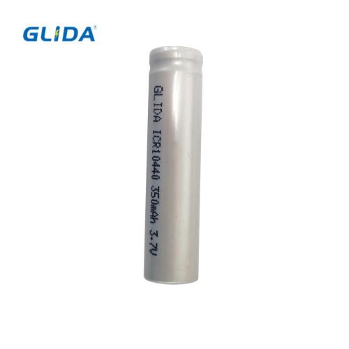 Rechargeable cylindrical lithium battery cell 3.7V 350mah