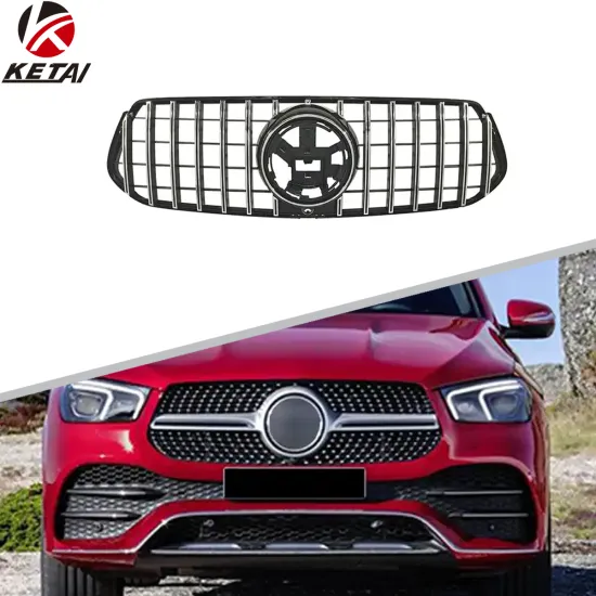 Silver GT Style Front Bumper Lip Grille for BENZ AMG W167 (2020+)