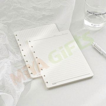 Insertos de cuaderno de planificador de discboo de disco de Disccound Custom Sin Bleed White A5B5