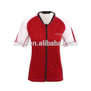 Yoga short sleeve shirt for women full zipper