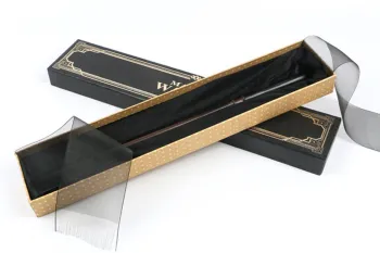 LOVPIN Cosplay Narcissa Magic Wand Resin Metal Iron Core Draco Lucius Malfoy Migic Wand Kids Toys Gift Ribbon Box Packing