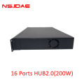 16 Ports Hub2.0 200W 고전력으로 내장되었습니다