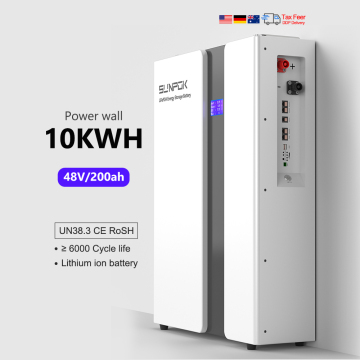 10Kwh 48V 200Ah Lithium Ion Wall-Mounted Battery for Home Energy Storage