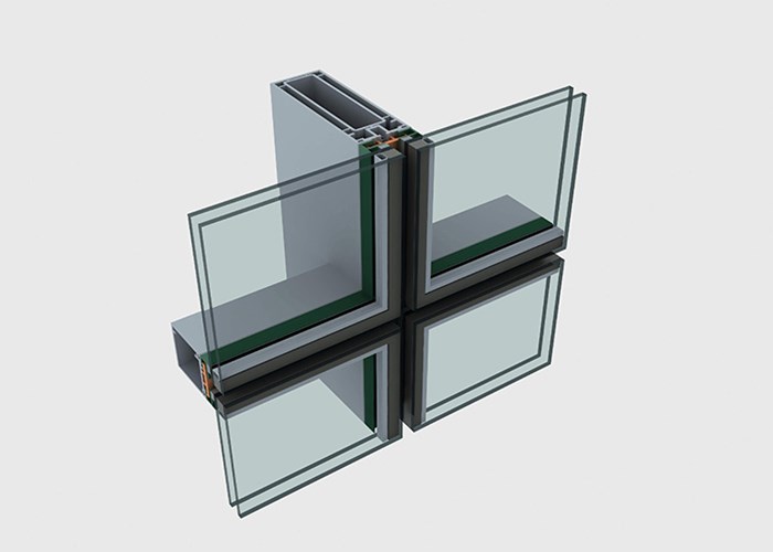 Hidden-Frame-Vorhang-Wandaluminiumprofile