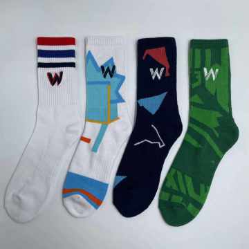 Custom gekennzeichnete Baumwollsportsocken