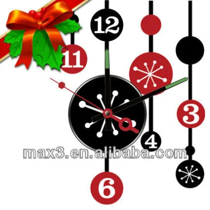 Merry Christmas gift clocks wholesale christmas decorations