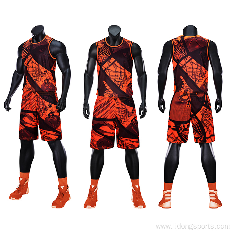 wholesale custom logo men sublimation basketball wear