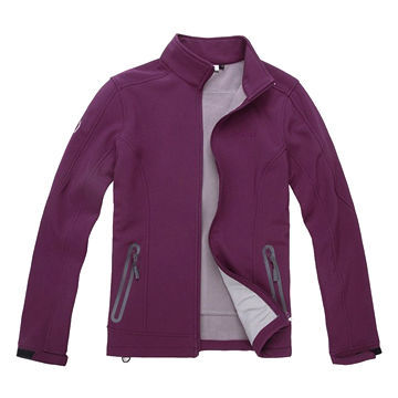 Men's classic soft shell jacket in solid color