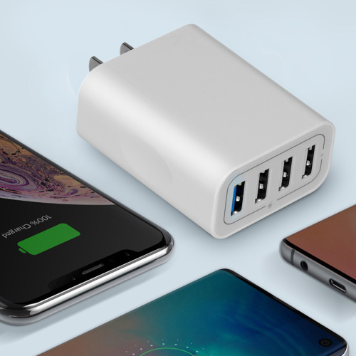 4 portas 40W QC3.0 carregador de parede carregador USB