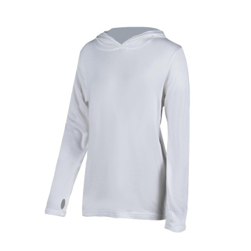 Lichtgewicht zonbescherming hoodie -shirt voor vrouwen