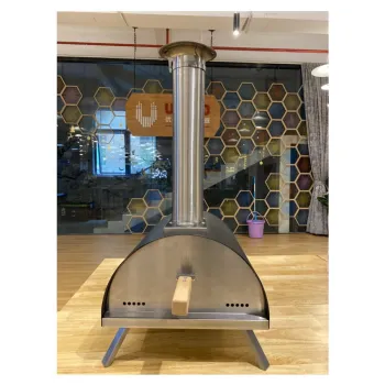 Hot Sale Outdoor Garden Patio Italian Portable Pellet Wood Fired Used Baking Pizza Oven With Pizza Stone