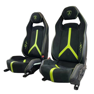 Carbon Fiber Lightweight Track Seats - Red Leather Electric Car Seats for Lamborghini AVENTADOR