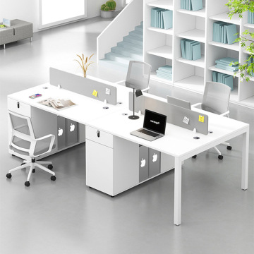 6 Seater Office Desk Workstation Cubicles L Type Workstation