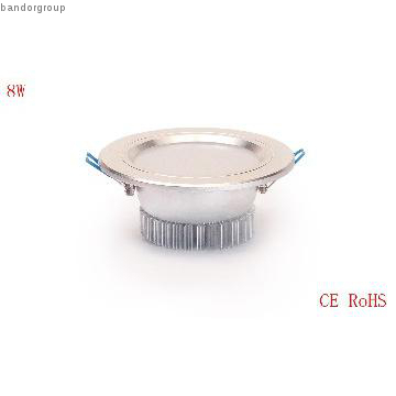 8w LED downlights  aluminum heatsink High power led AC 85-265V