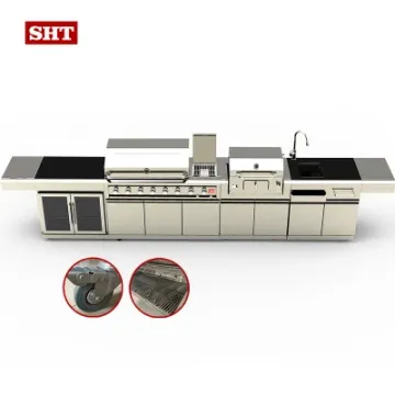 Professional Outdoor Kitchen Supplier Gas Oven BBQ Grill Island for Barbecuing