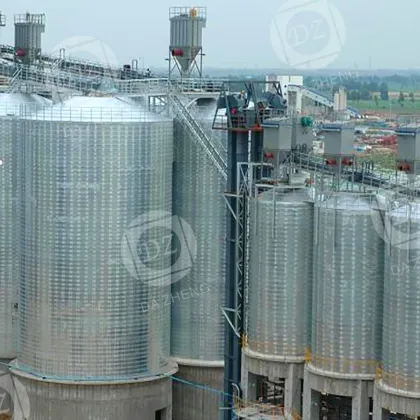 Chemical raw materials falling steel silo